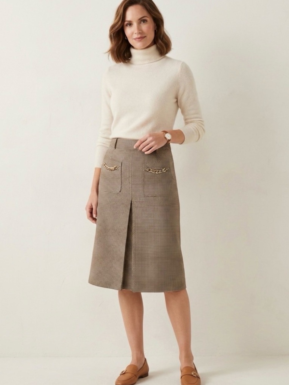 Houndstooth Skirt